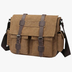 Men's Vintage Canvas-Look Nylon Crossbody Bag