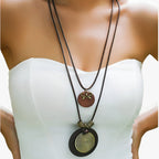 Kabelketting met vintage-effect en hanger