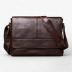 Timeless Durable Leather Messenger Shoulder Bag