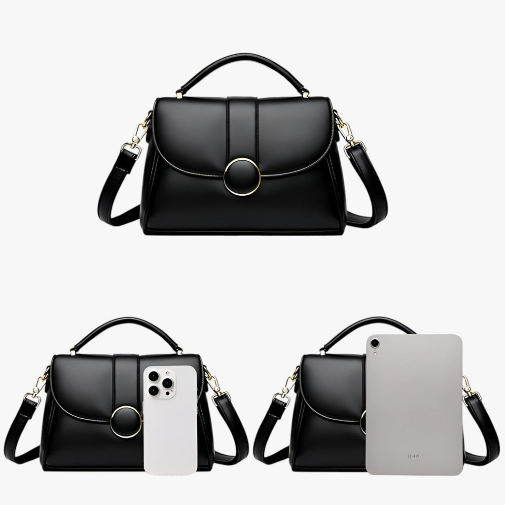 Compact Clean-Lined Lightweight Everyday Shoulder Bag