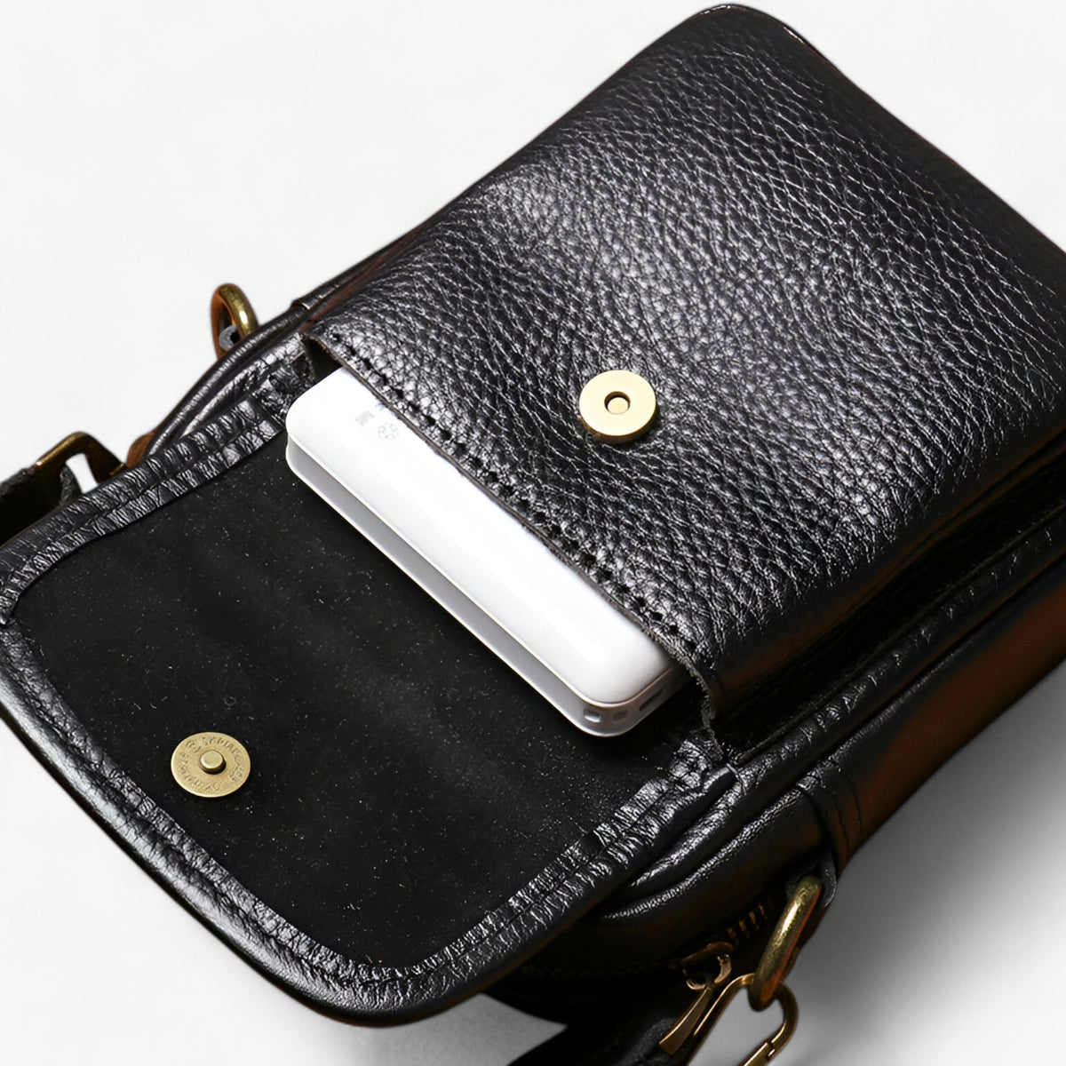 Men's Small Black Premium Everyday Shoulder Bag