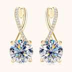 Crystal Drop Huggie Earrings