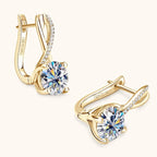 Crystal Drop Huggie Earrings