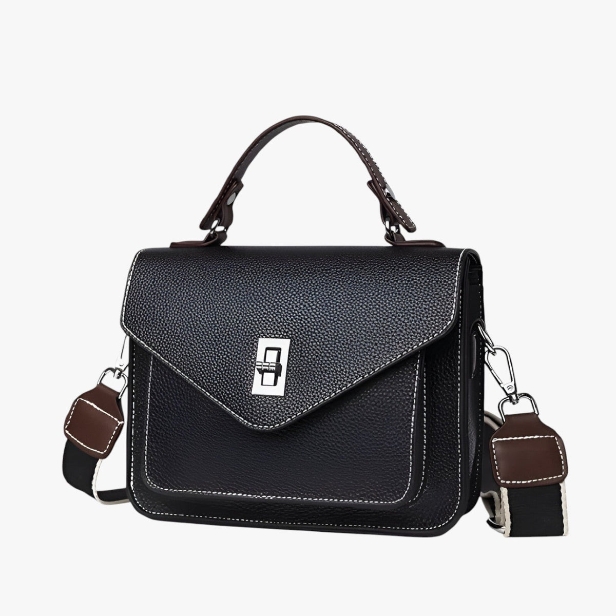 Timeless Smooth Genuine Leather Handbag in Four Colours