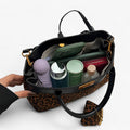 Large-Capacity Leopard Print Laptop Tote Bag
