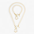 Irregular Pearl Necklace and Earring Set