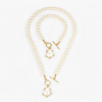 Irregular Pearl Necklace and Earring Set