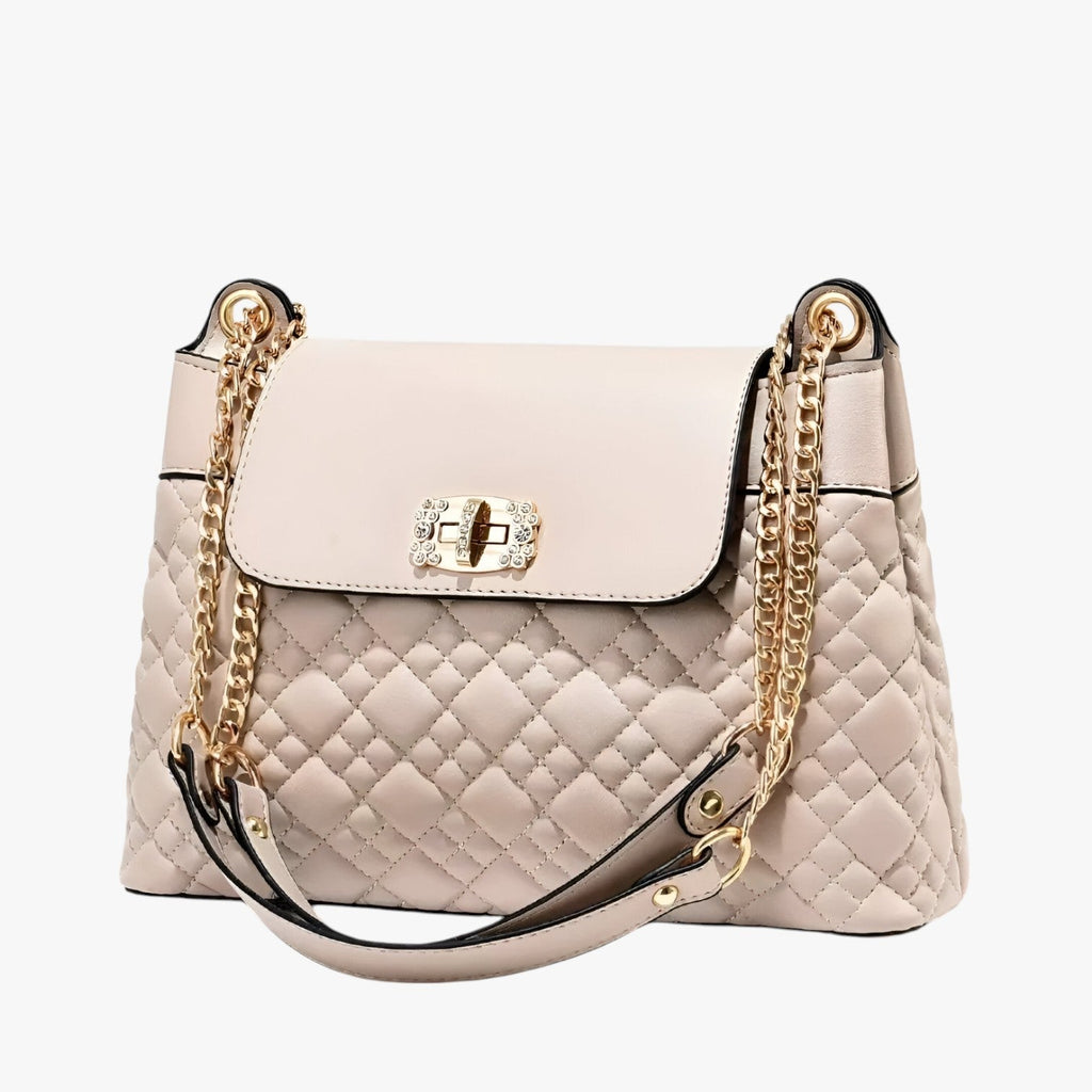 Soft Basket-Weave Adjustable Everyday Shoulder Bag