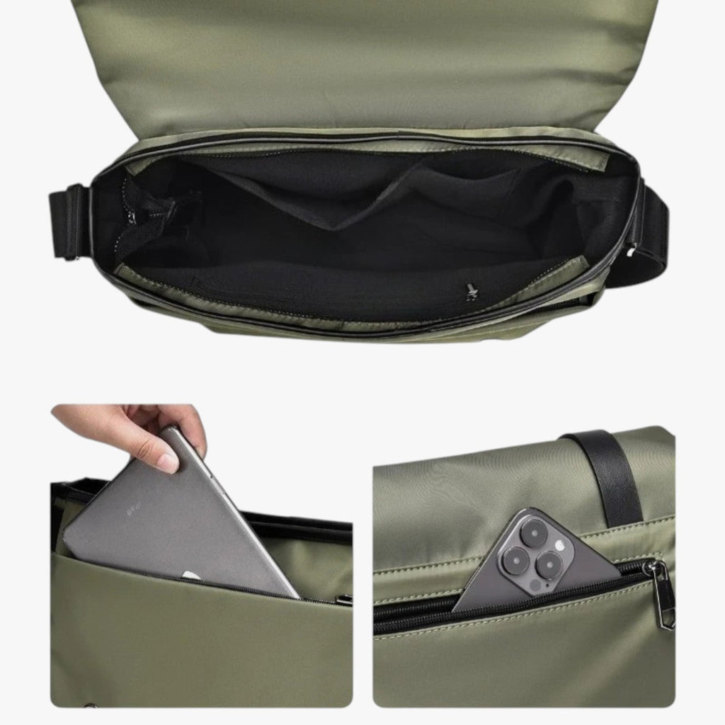 Men's Lightweight Water-Repellent Shoulder Bag