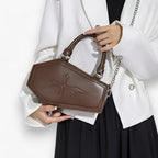 Gothic Coffin-Shaped Chain Handbag for Halloween