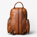 Men's Two-in-One Leather Chest Bag and Backpack
