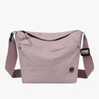 Women's Lightweight Waterproof Nylon Shoulder Bag with Pockets