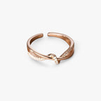 Sterling zilveren ring met knoop en kruis
