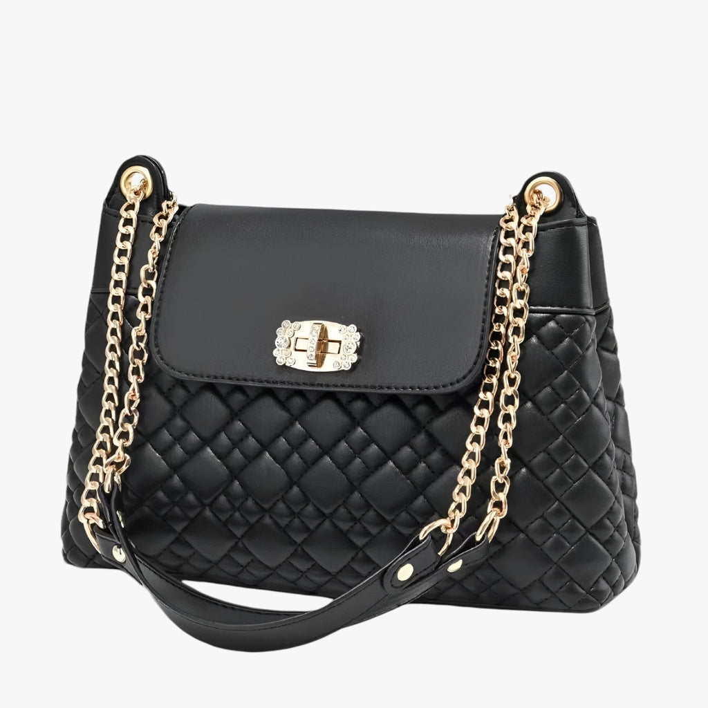 Soft Basket-Weave Adjustable Everyday Shoulder Bag