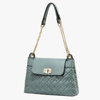 Soft Basket-Weave Adjustable Everyday Shoulder Bag