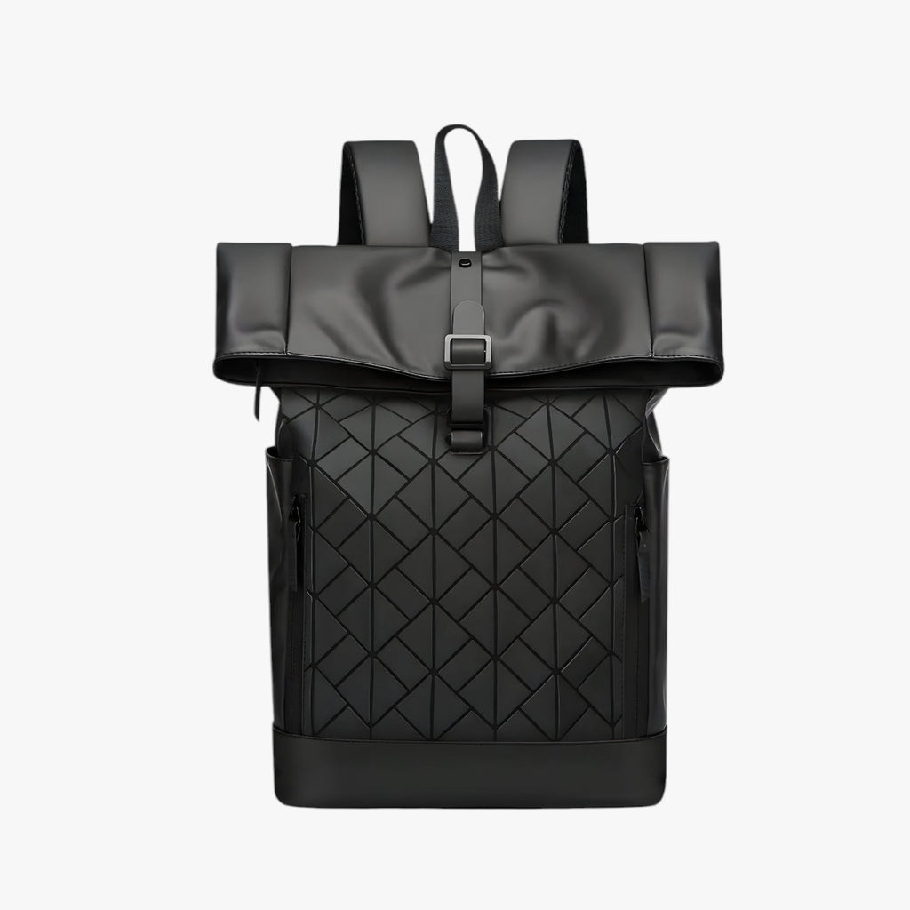 Men's Versatile Black Laptop Backpack for Daily Use