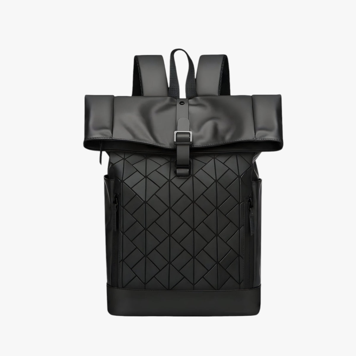 Men's Versatile Black Laptop Backpack for Daily Use
