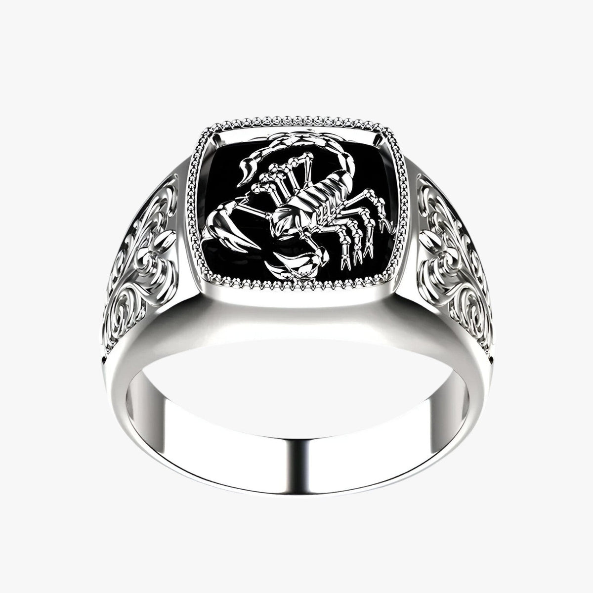 Scorpion Ring in Silver-Tone Stainless Steel