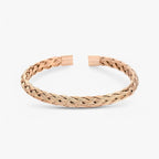 Open Cuff Bracelet in Gold-Tone Stainless Steel