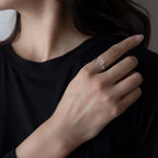 Adjustable 925 Sterling Silver Dachshund Ring