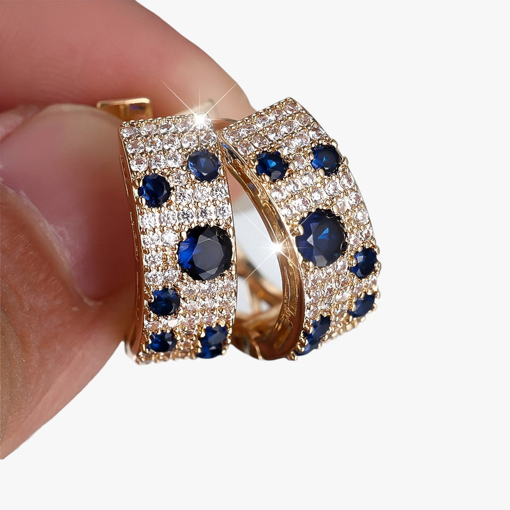 Gold-Tone Zircon Earrings