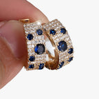 Gold-Tone Zircon Earrings