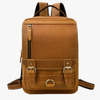 Vintage Leather Convertible Backpack and Shoulder Bag