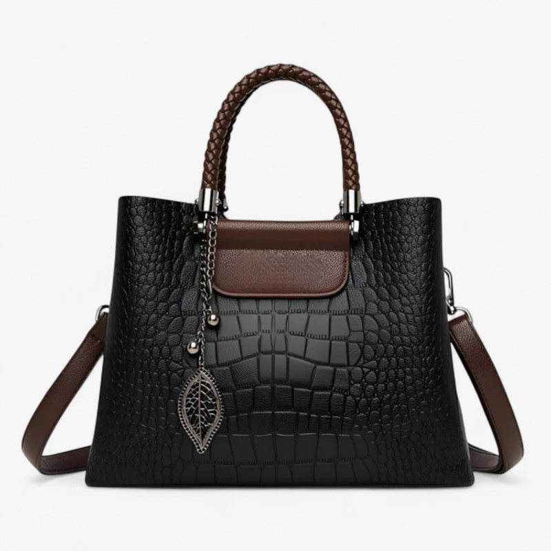 Soft Flexible Leather Two-Way Shoulder and Crossbody Bag