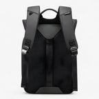 Waterproof Black 15.6-Inch Laptop Backpack with Multiple Compartments