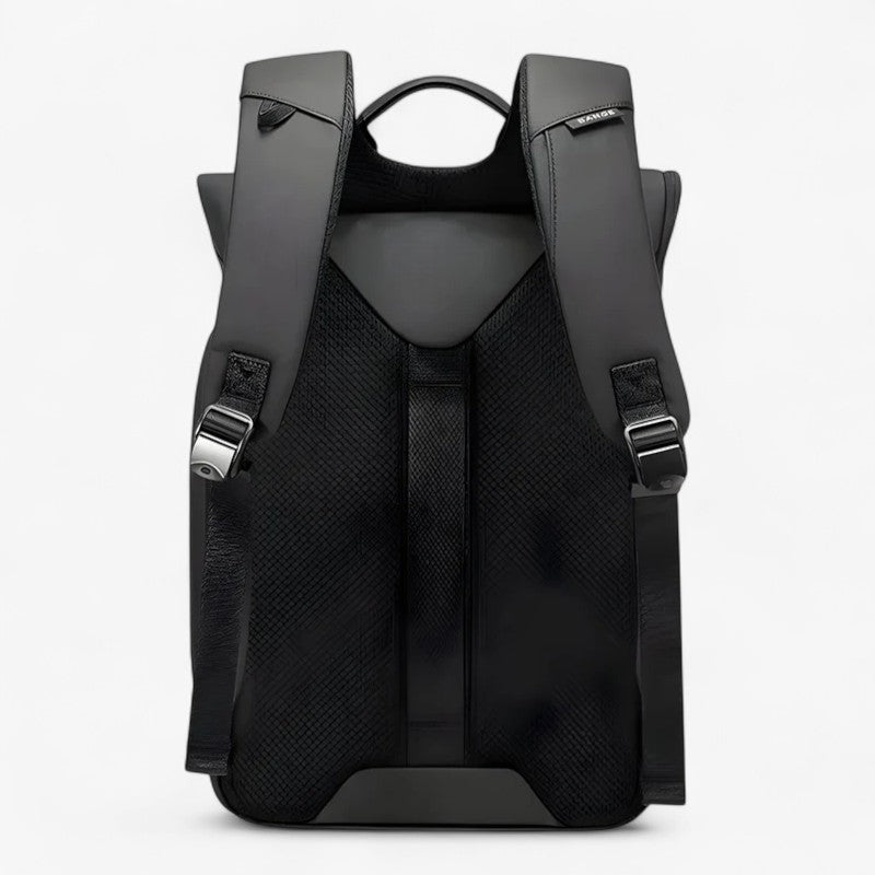 Waterproof Black 15.6-Inch Laptop Backpack with Multiple Compartments