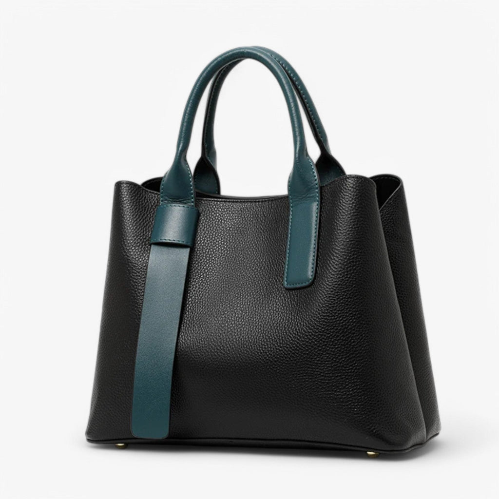 Soft Premium Calfskin Leather Black Shoulder Bag