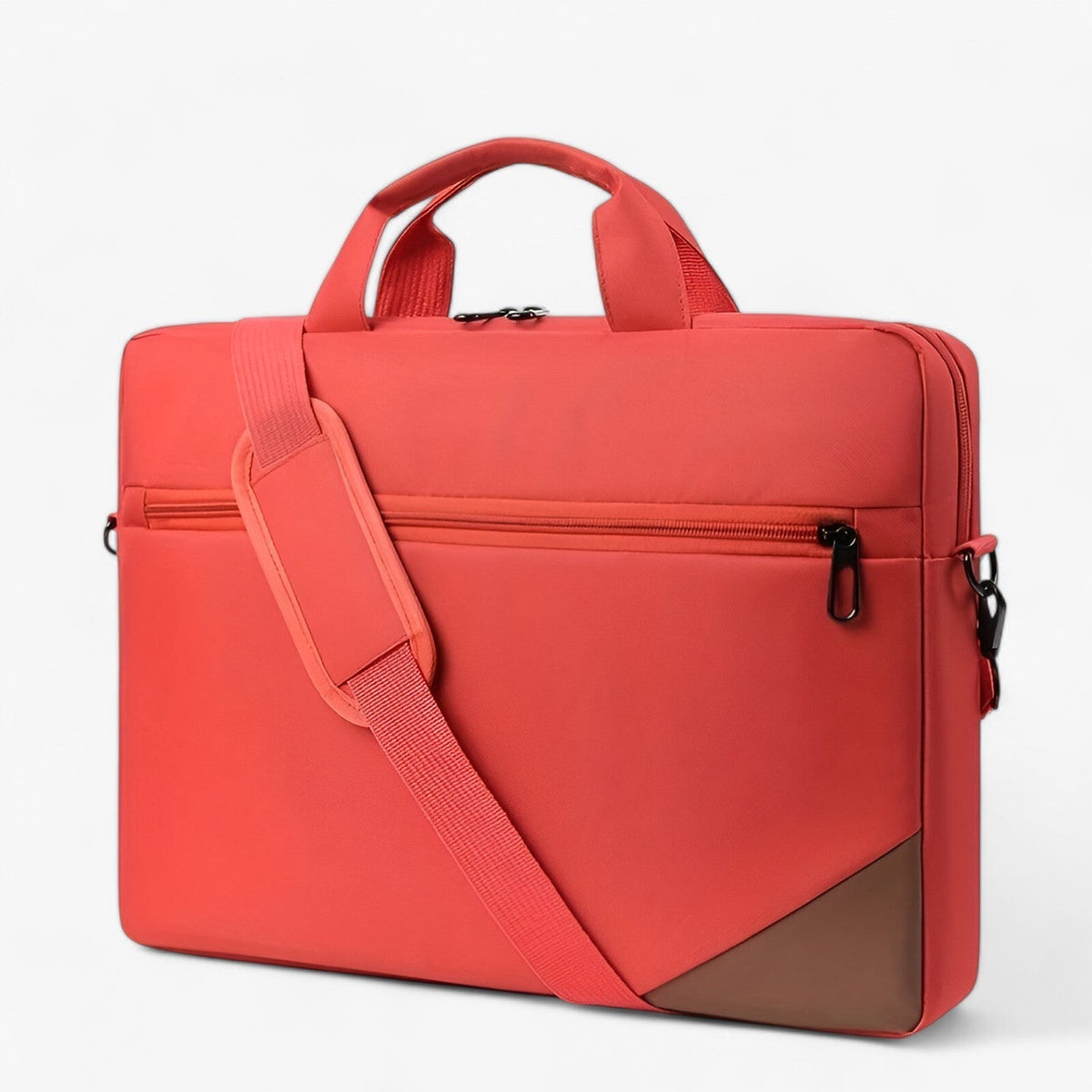 Compacte moderne laptoptas met grote inhoud in vijf kleuren