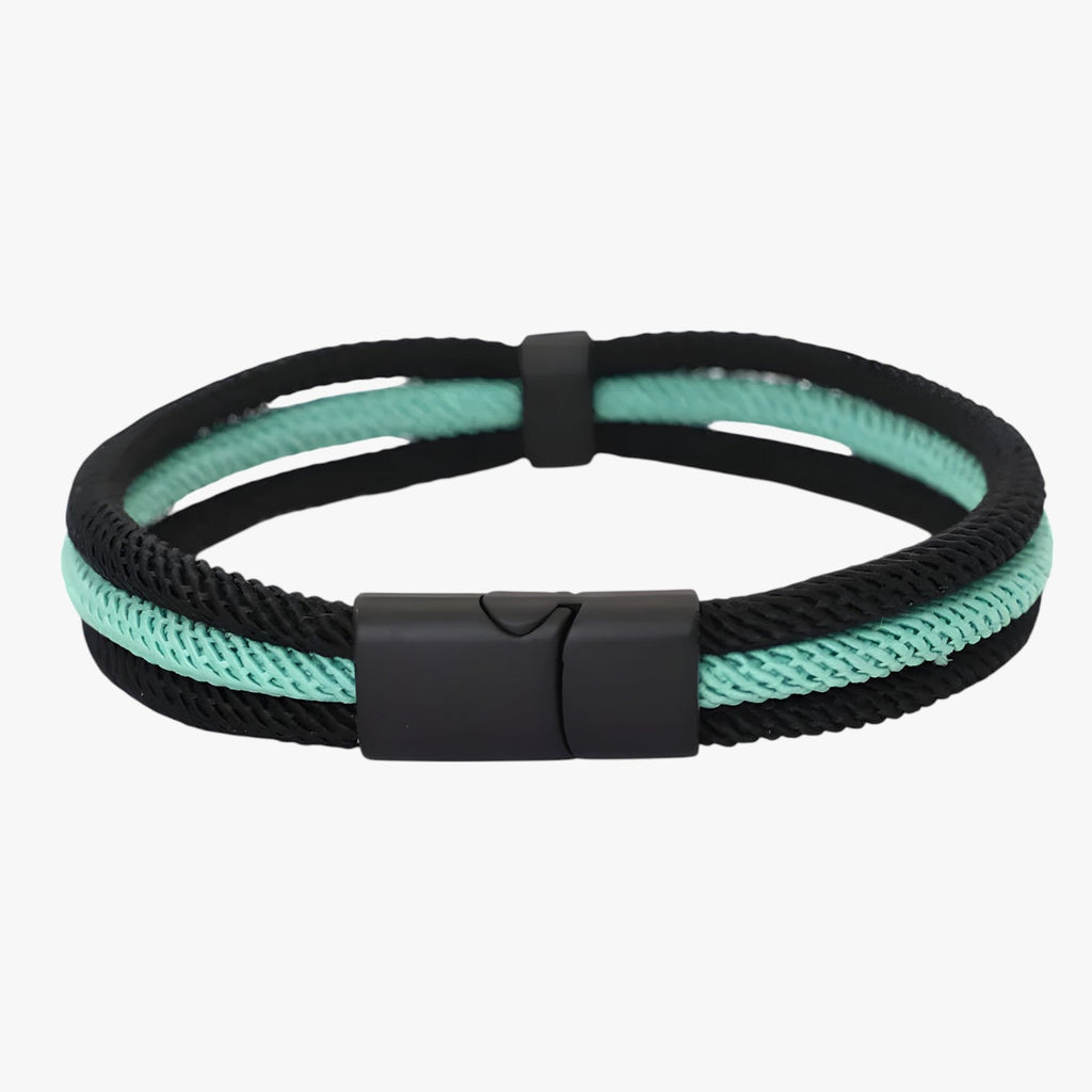 Nautical Rope Bracelet with Knot and Removable Clasp