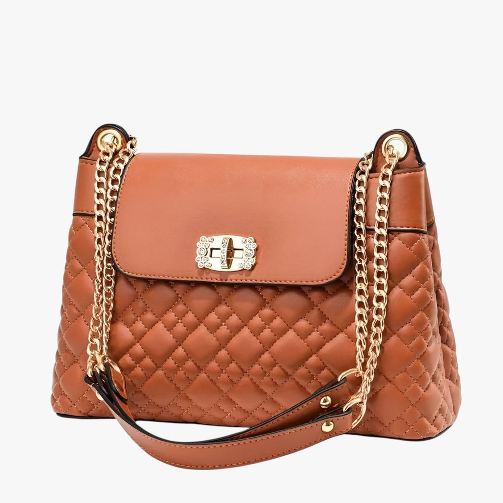 Soft Basket-Weave Adjustable Everyday Shoulder Bag