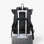 Men's Versatile Black Laptop Backpack for Daily Use