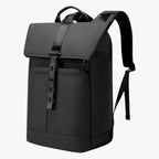Waterproof Black 15.6-Inch Laptop Backpack with Multiple Compartments