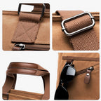 Sturdy Vintage Canvas Organised Work Shoulder Bag