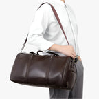 Men's Elegant Leather Weekend, Work and Gym Travel Bag