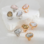Chunky Baroque Pearl Cocktail Ring