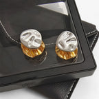 Back-to-Front Metal Earrings