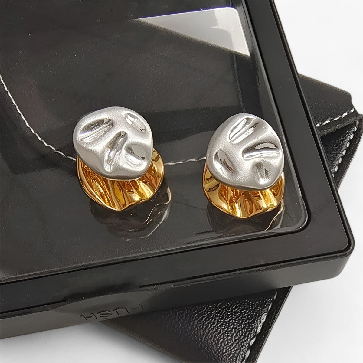 Back-to-Front Metal Earrings