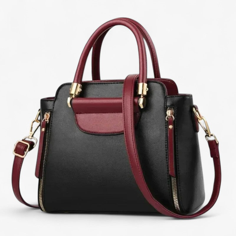 Chic Contrast-Colour Professional Work Handbag