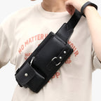 Multifunctional Leather Hands-Free Belt Bag