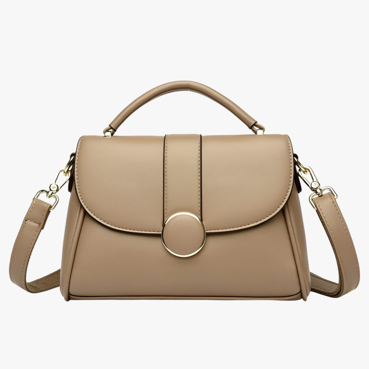 Compact Clean-Lined Lightweight Everyday Shoulder Bag