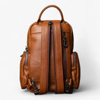 Men's Two-in-One Leather Chest Bag and Backpack