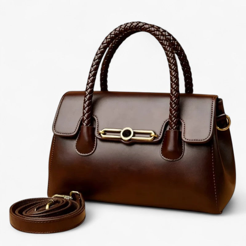 Women's Compact Retro PU Leather Shoulder Bag