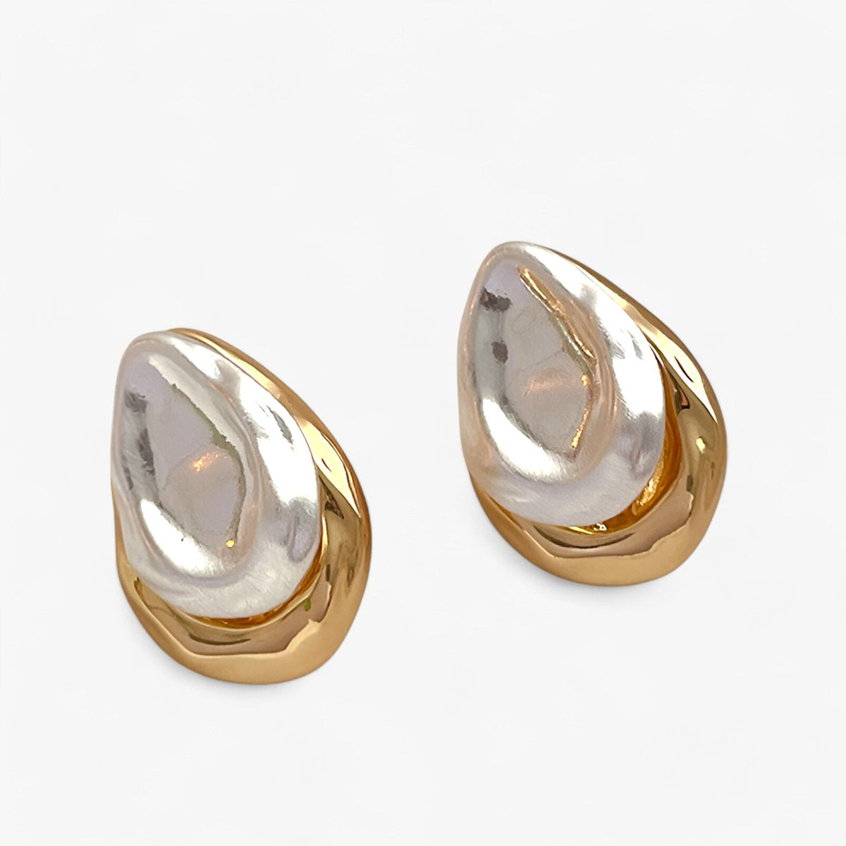 Back-to-Front Metal Earrings