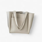 Minimalist Textured Vegan Leather Tote Shoulder Bag