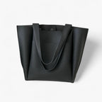 Minimalist Textured Vegan Leather Tote Shoulder Bag