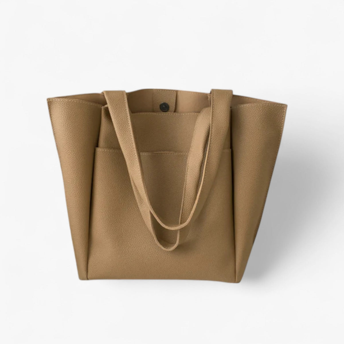 Minimalist Textured Vegan Leather Tote Shoulder Bag